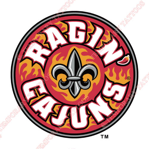 Louisiana Ragin Cajuns Customize Temporary Tattoos Stickers NO.4851